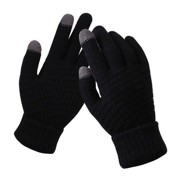 Sophie | Stijlvolle en functionele gebreide handschoenen in de kleur Zwart voor dames in stijl ideaal voor de winter