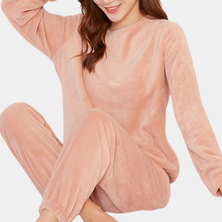 Zachte en warme pyjamaset voor dames afbeelding 5