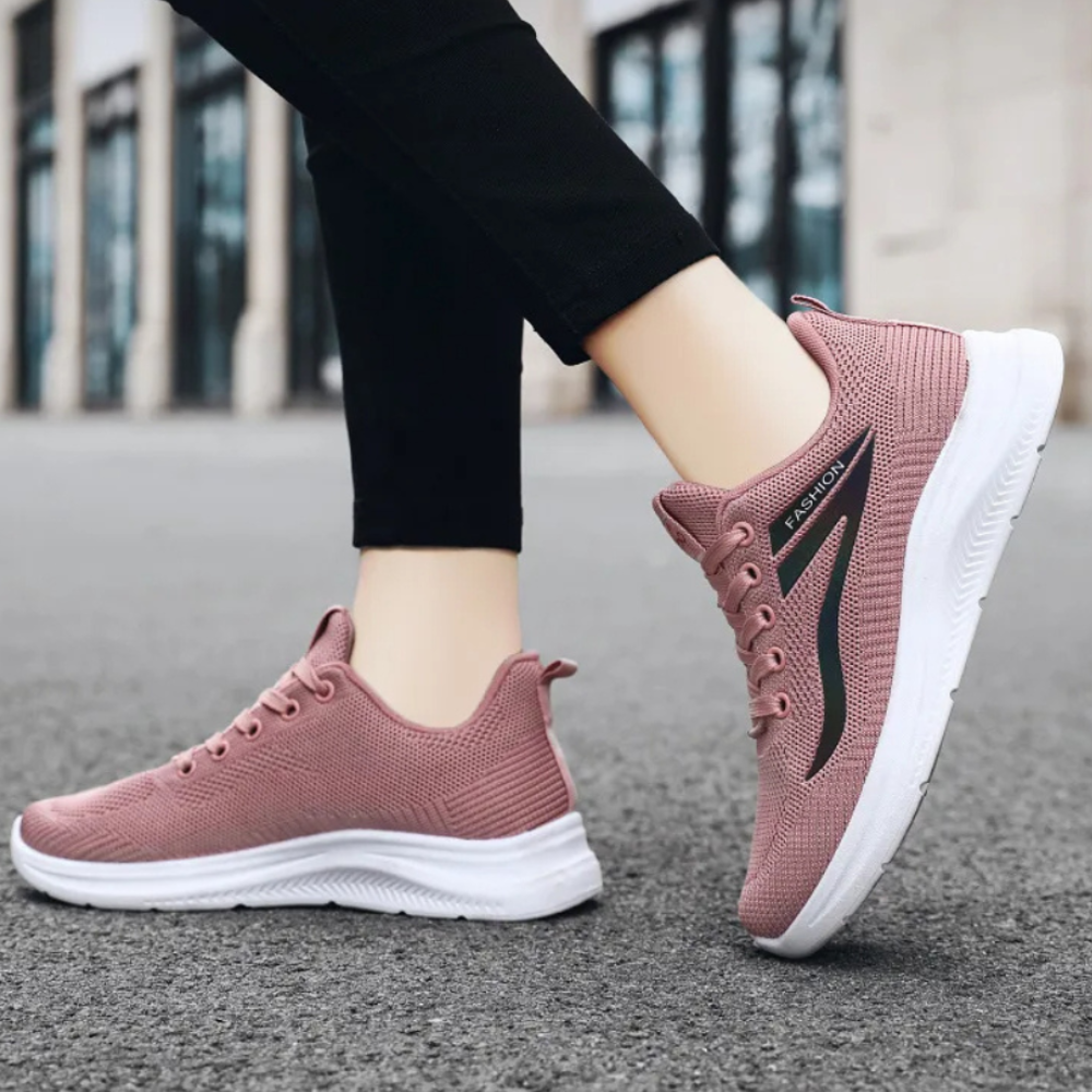 Sportieve ademende wandelschoenen met veters in de kleur 36 voor dames in Outdoor stijl geschikt voor alle seizoenen.