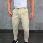 Slim fit chino's met stretch