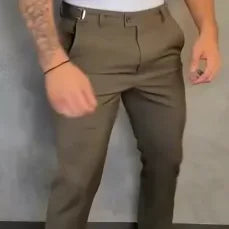 Slim fit chino's met stretch