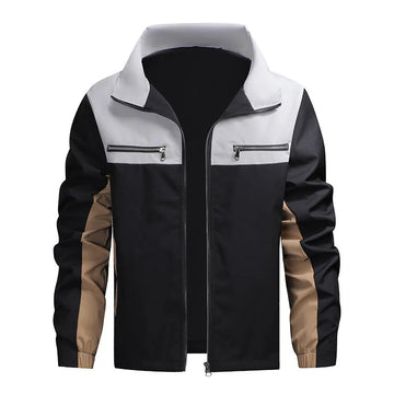 Bomberjack met kleurblok ontwerp