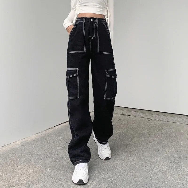 Amber - Vintage Cargo Jeans
