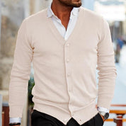 Stef Vest | Casual cardigan voor heren in de kleur Donkerrood voor heren in stijl geschikt voor alle seizoenen.
