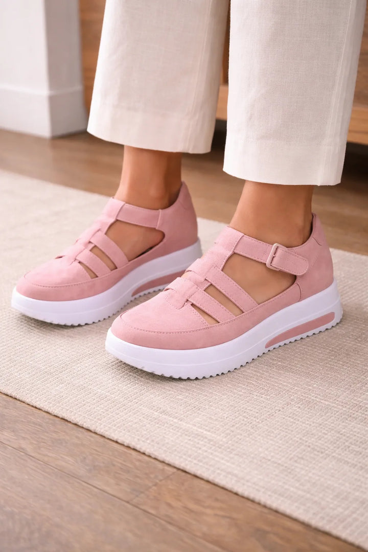 Platform schoenen met cutouts