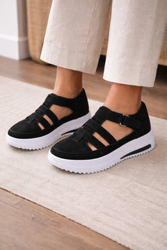 Platform schoenen met cutouts