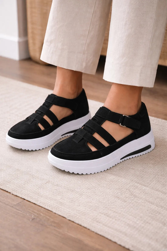 Platform schoenen met cutouts