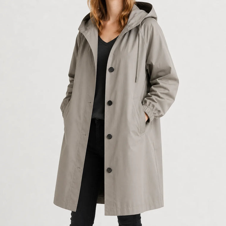 Hooded waterdichte jas