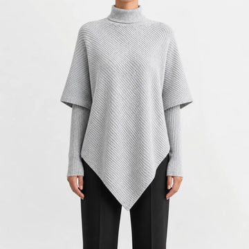 Oversized jumper met col