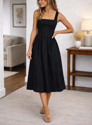 A-lijn jurk met smocked bodice