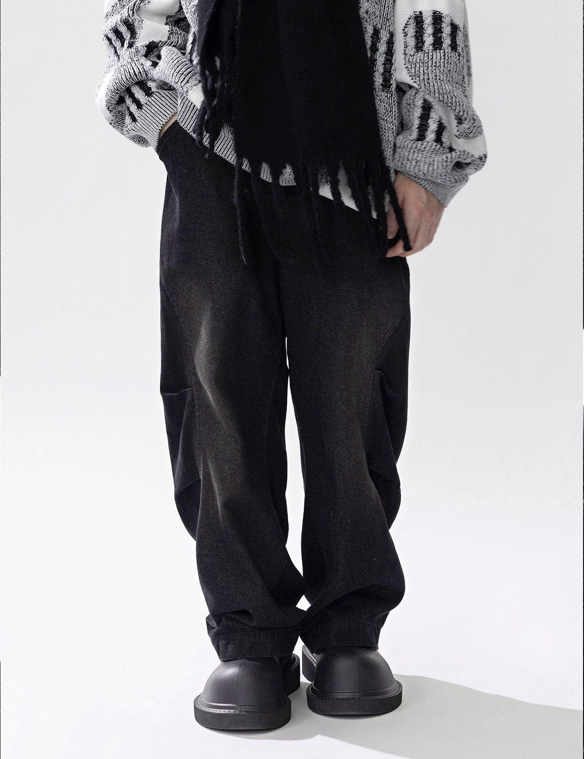 Sven | Baggy jeans voor heren in de kleur Zwart voor heren in Streetwear stijl geschikt voor alle seizoenen.