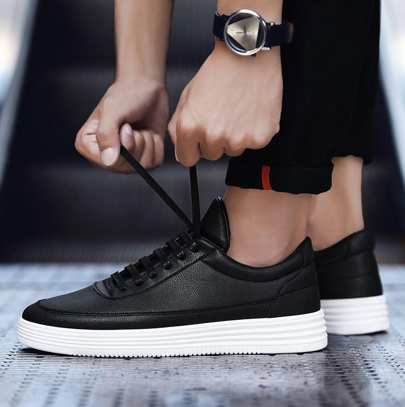 Louis | Casual leather tennis sneakers afbeelding 3