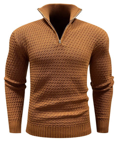 Zip-up trui met turtle