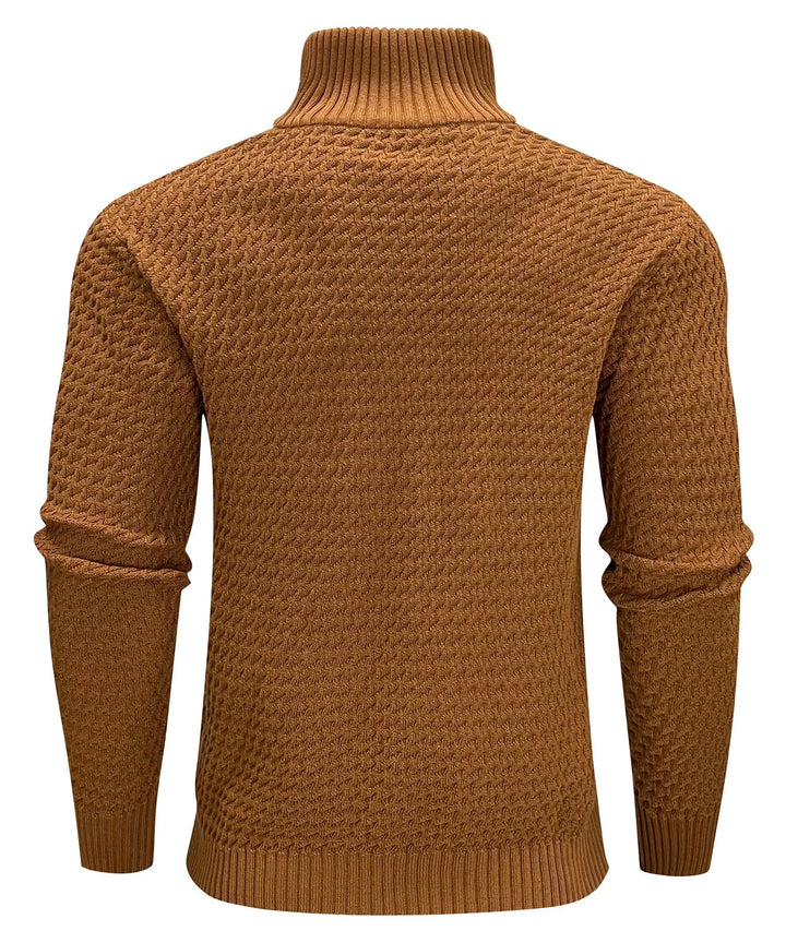 Zip-up trui met turtle