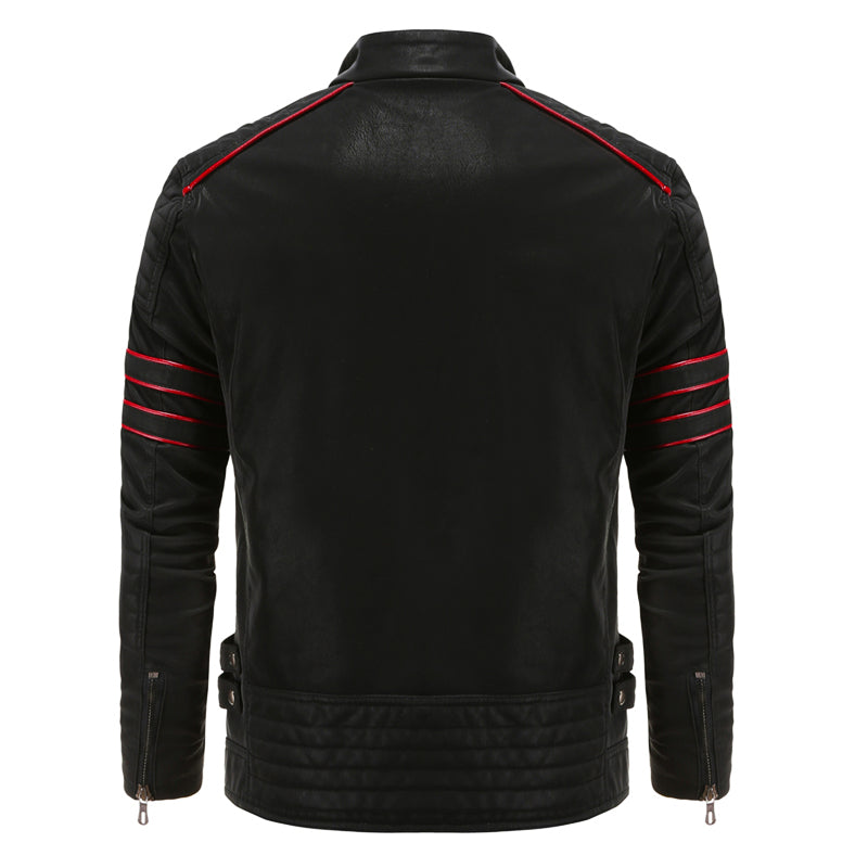 Teun | Lederen herenjas in de kleur Zwart voor heren in stijl ideaal voor de herfst.