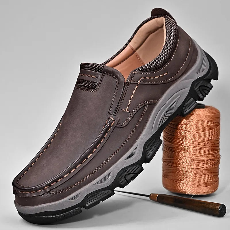Theodore | Orthopedische Schoenen in de kleur Bruin voor heren in stijl geschikt voor alle seizoenen.