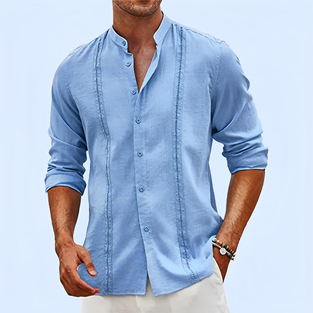 Thijs | Stijlvol herenoverhemd in de kleur Blauw voor heren in stijl ideaal voor de lente.