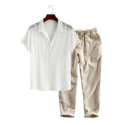 Thijs | Stijlvolle heren zomerset in de kleur Beige voor heren in stijl ideaal voor de zomer.