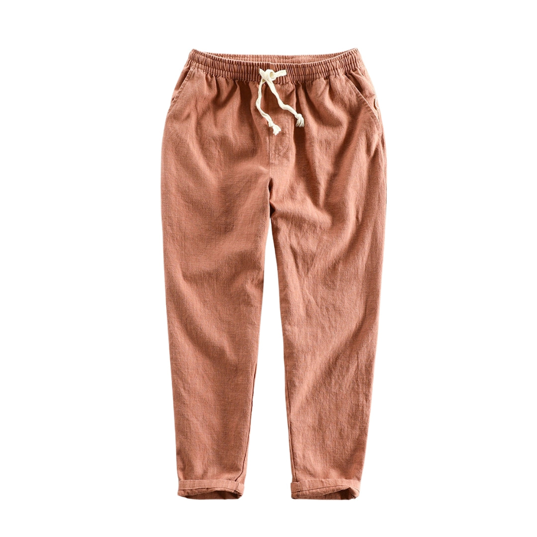 Thijs | Stijlvolle heren zomerset in de kleur Oranje voor heren in stijl ideaal voor de zomer.