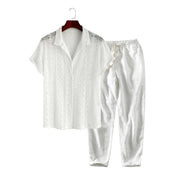 Thijs | Stijlvolle heren zomerset in de kleur Wit voor heren in stijl ideaal voor de zomer.