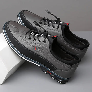 Thijs | Stijlvolle Oxford herenschoenen met veters in de kleur Grijs voor heren in Smart-casual stijl ideaal voor de lente.