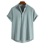 Thomas | Zomerse Casual Overhemd in de kleur Groen voor heren in stijl ideaal voor de zomer.