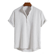 Thomas | Zomerse Casual Overhemd in de kleur Wit voor heren in stijl ideaal voor de zomer.