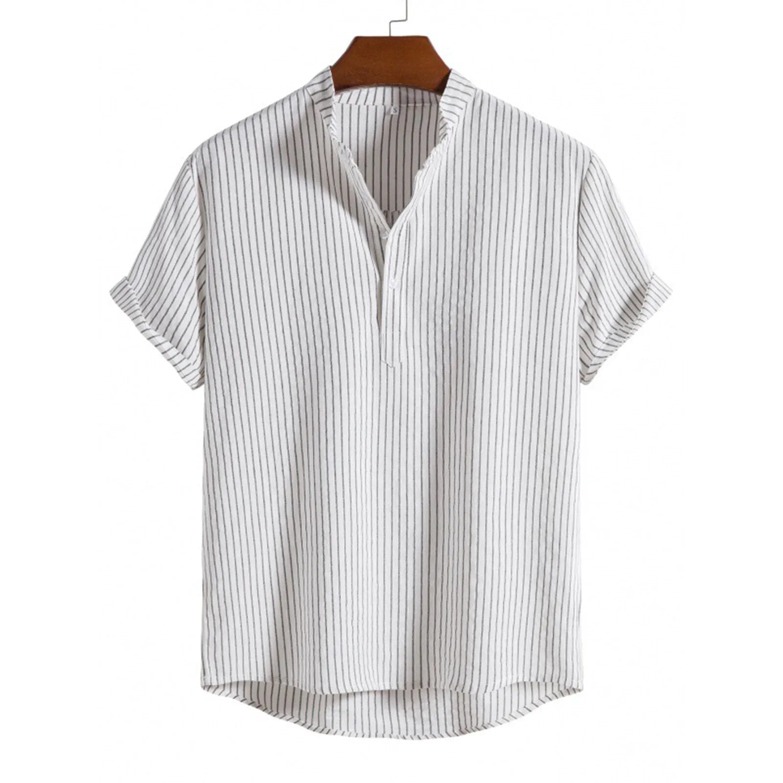 Thomas | Zomerse Casual Overhemd in de kleur Wit voor heren in stijl ideaal voor de zomer.