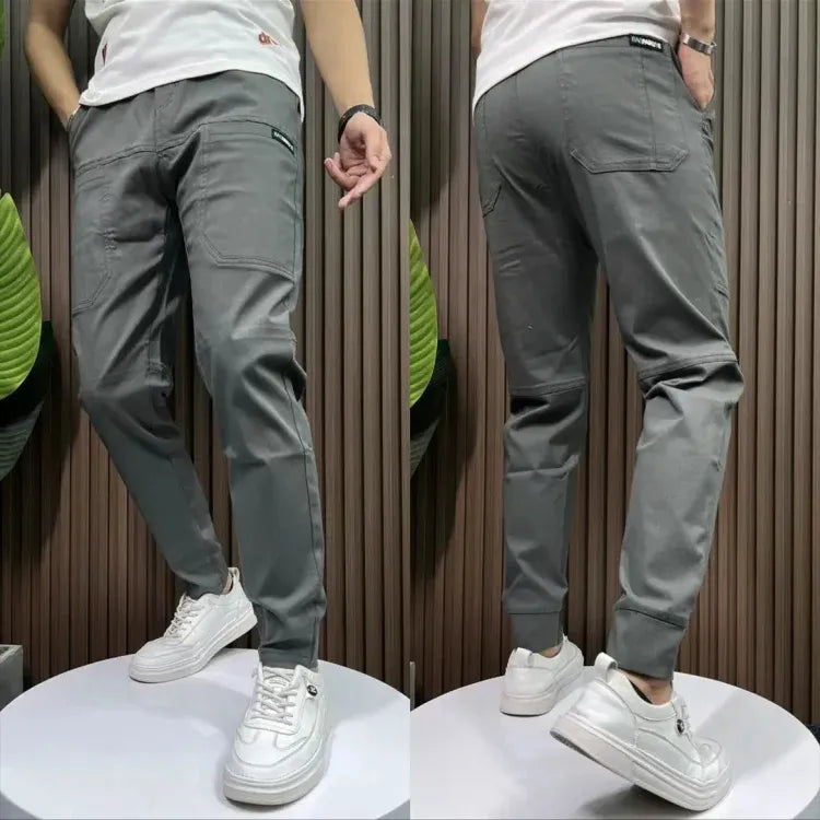 Tijmen | Multizakken broek in de kleur Donkergrijs voor heren in stijl ideaal voor de winter
