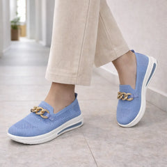Slip-on sneakers met ketting