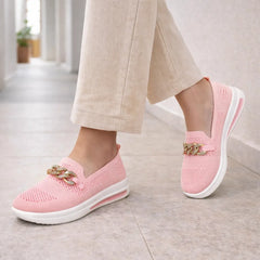 Slip-on sneakers met ketting