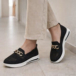 Slip-on sneakers met ketting