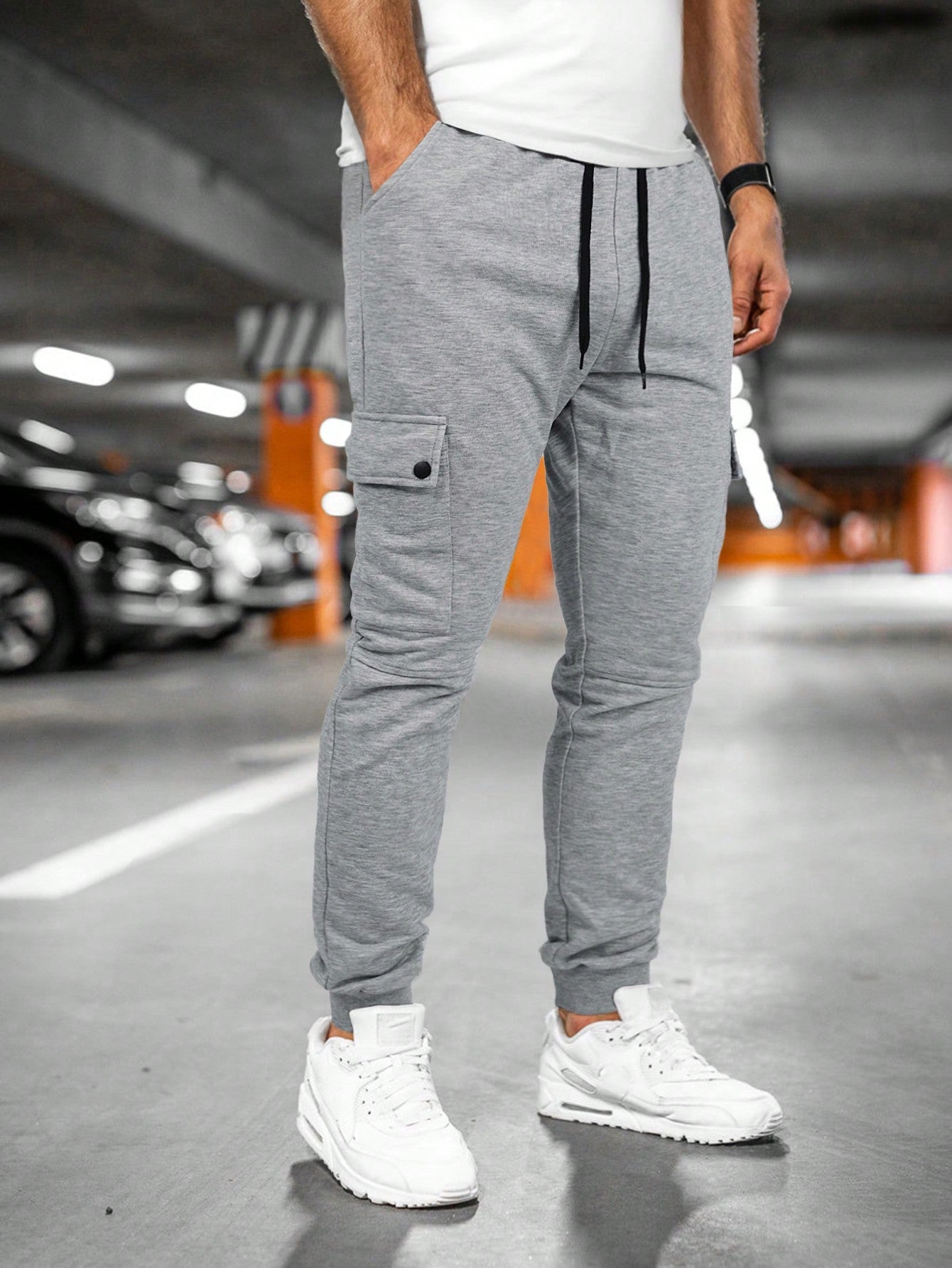 Joggingbroek voor heren, strak, slim fit, sportbroek met Joggingbroek voor heren, strak, slim fit, sportbroek met