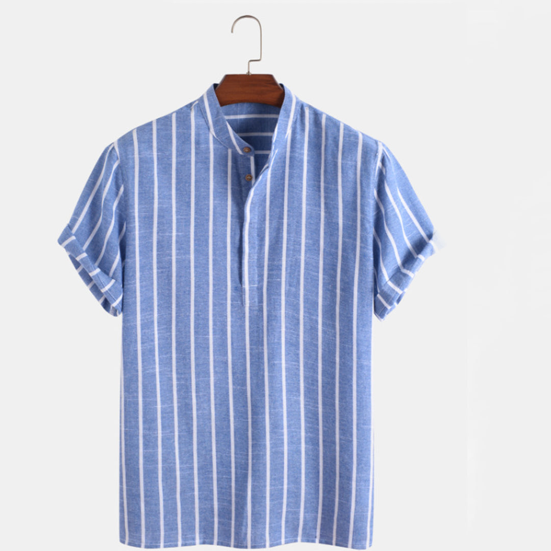 Tycho | Elegant herenoverhemd in de kleur Blauw voor heren in stijl ideaal voor de lente.