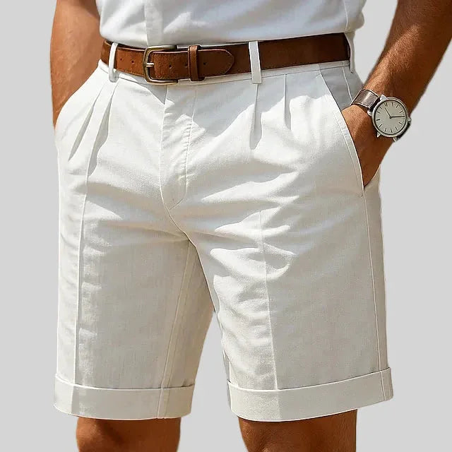 Shorts met front pleats