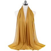 Vardi | Ultralichte & comfortabele chiffon hijab in de kleur Zwart voor dames in stijl geschikt voor alle seizoenen.