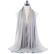Vardi | Ultralichte & comfortabele chiffon hijab in de kleur Zwart voor dames in stijl geschikt voor alle seizoenen.