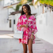 Veerle | Stijlvolle Mini Jurk in de kleur Rood voor dames in Party stijl ideaal voor de lente.