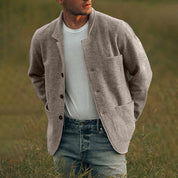 Vest met knoopsluiting in de kleur Grijs voor heren in stijl geschikt voor alle seizoenen.