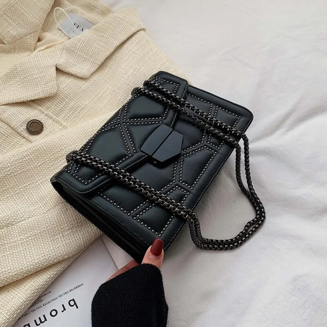 Victoria Crossbody Tas | Vintage & Luxueus in de kleur Zwart voor dames in Heritage stijl geschikt voor alle seizoenen.