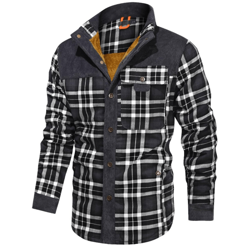 Vince | vintage flanellen jack in de kleur Legergroen voor heren in Heritage stijl ideaal voor de winter