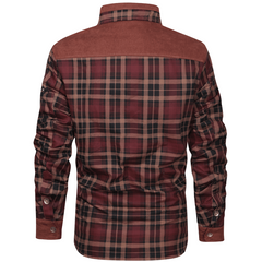 Vince | vintage flanellen jack in de kleur Legergroen voor heren in Heritage stijl ideaal voor de winter