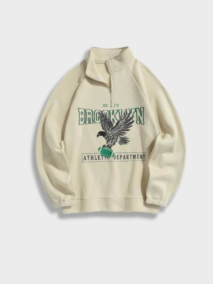 Vintage Brooklyn Zipper in de kleur Lichtgeel voor dames in stijl ideaal voor de herfst.