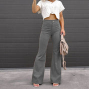 Erika - Vintage corduroy broek met hoge taille voor dames