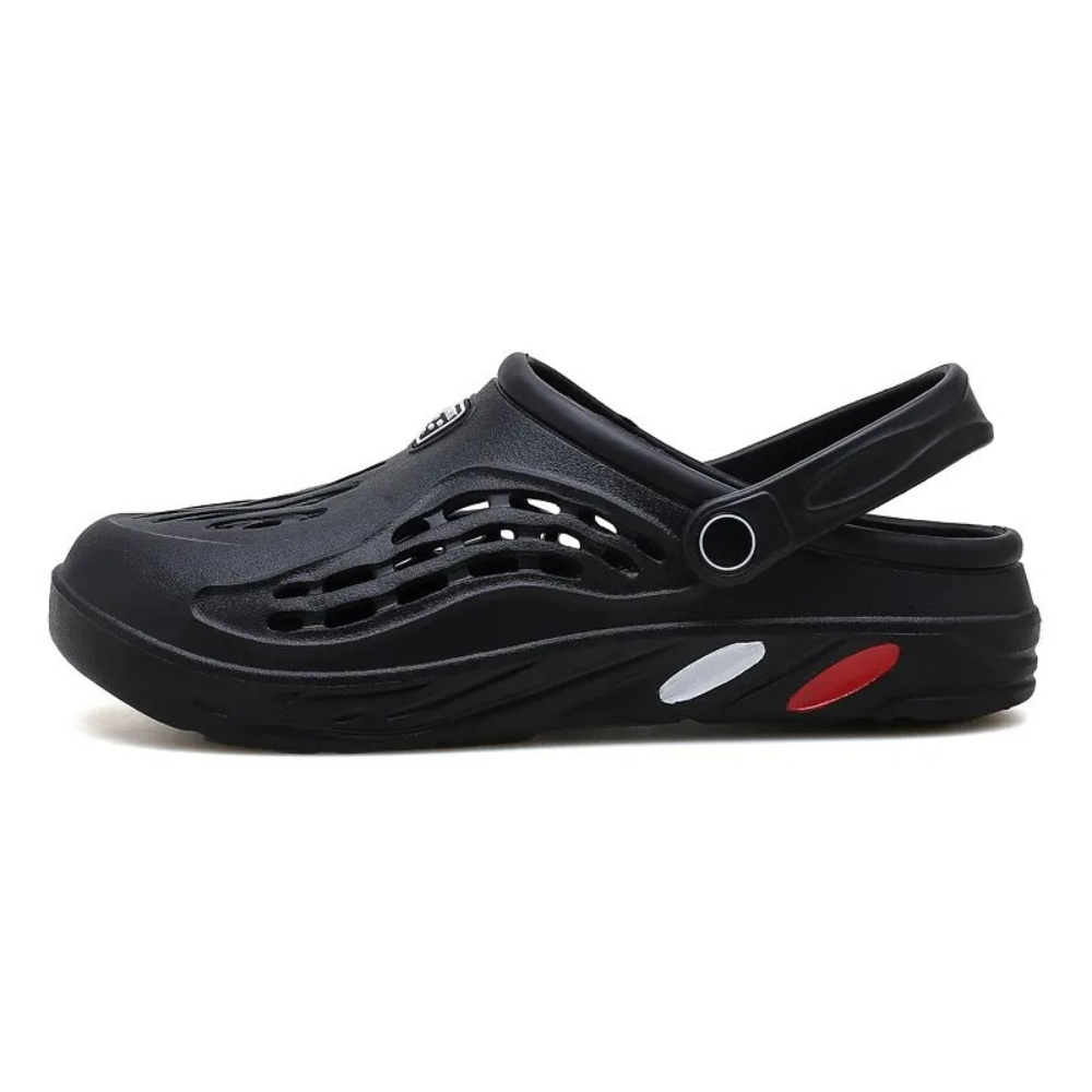 Waterdichte duurzame orthopedische sandalen in de kleur Zwart voor dames in Outdoor stijl ideaal voor de lente.
