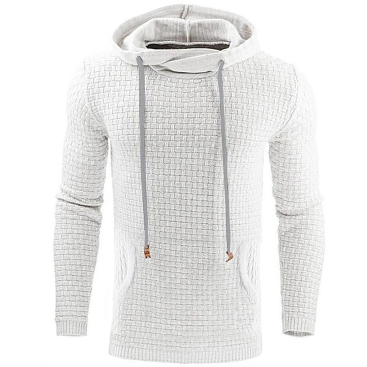 Hoodie met textured pattern