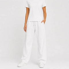 Jogger broek met brede pijpen