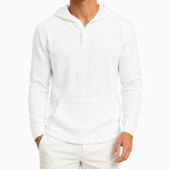 Hoodie met textuur en capuchon