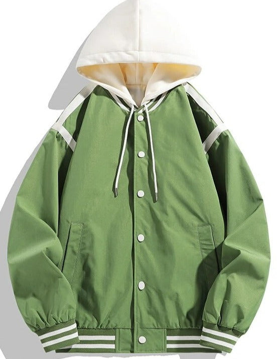 William | Vintage patchwork windjack in de kleur Groen voor heren in Heritage stijl ideaal voor de herfst.