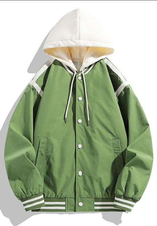 William | Vintage patchwork windjack in de kleur Groen voor heren in Heritage stijl ideaal voor de herfst.